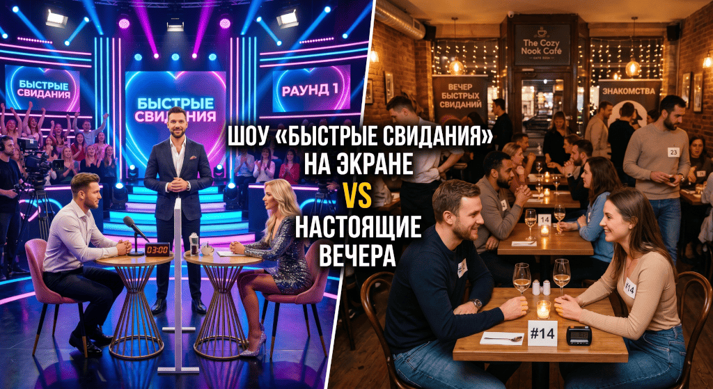 Шоу «Быстрые свидания» на экране и настоящие вечера: в чём разница