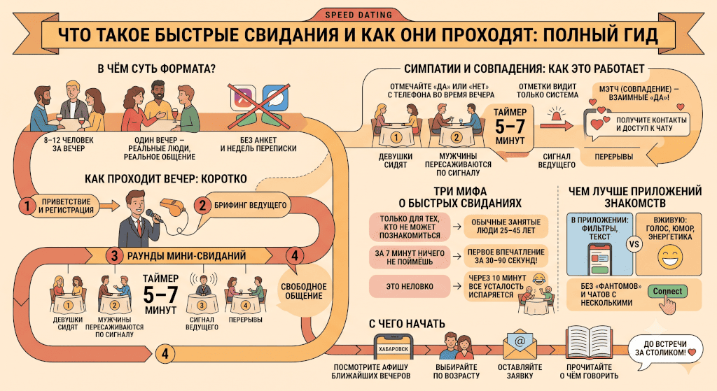 Что такое быстрые свидания и как они проходят: полный гид