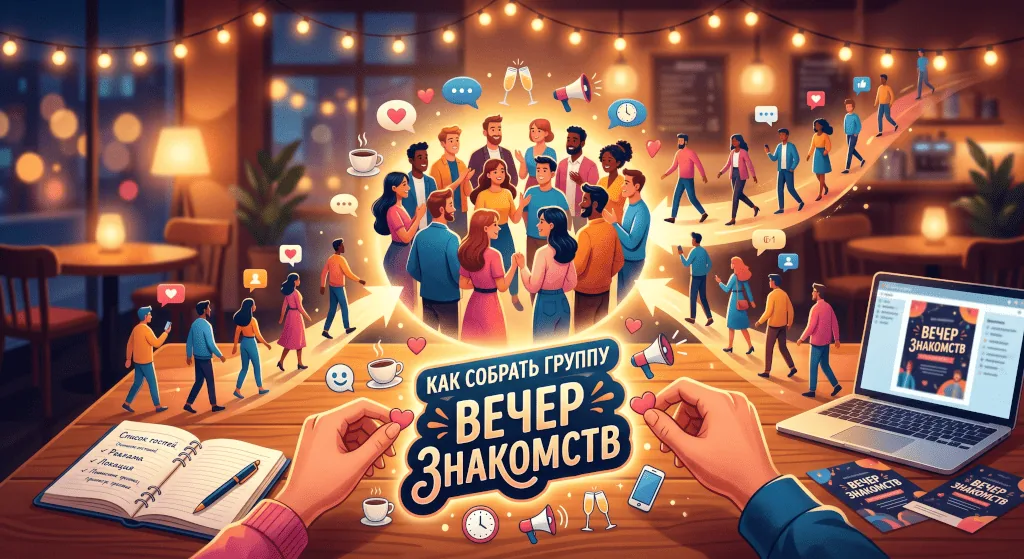 Как собрать группу на вечер знакомств: маркетинг для организатора