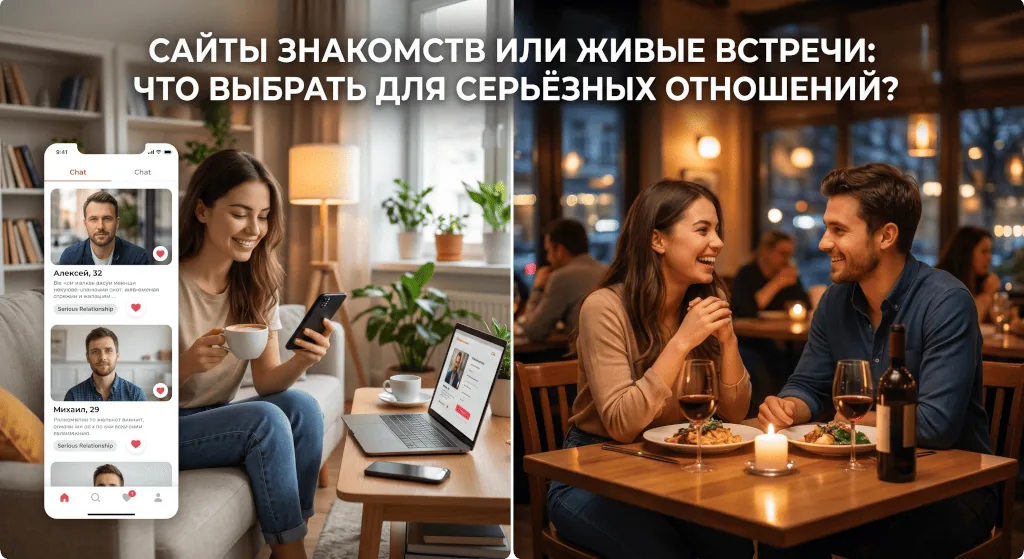 Сайты знакомств или живые встречи: что выбрать для серьёзных отношений