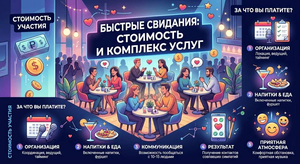 Сколько стоят быстрые свидания и за что вы платите