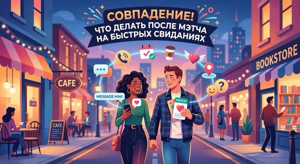 Совпадение! Что делать после мэтча на быстрых свиданиях