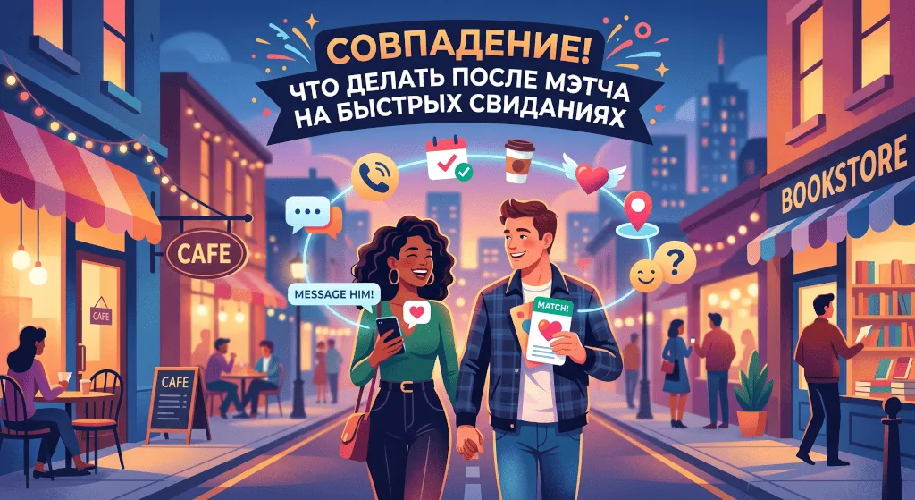 Совпадение! Что делать после мэтча на быстрых свиданиях